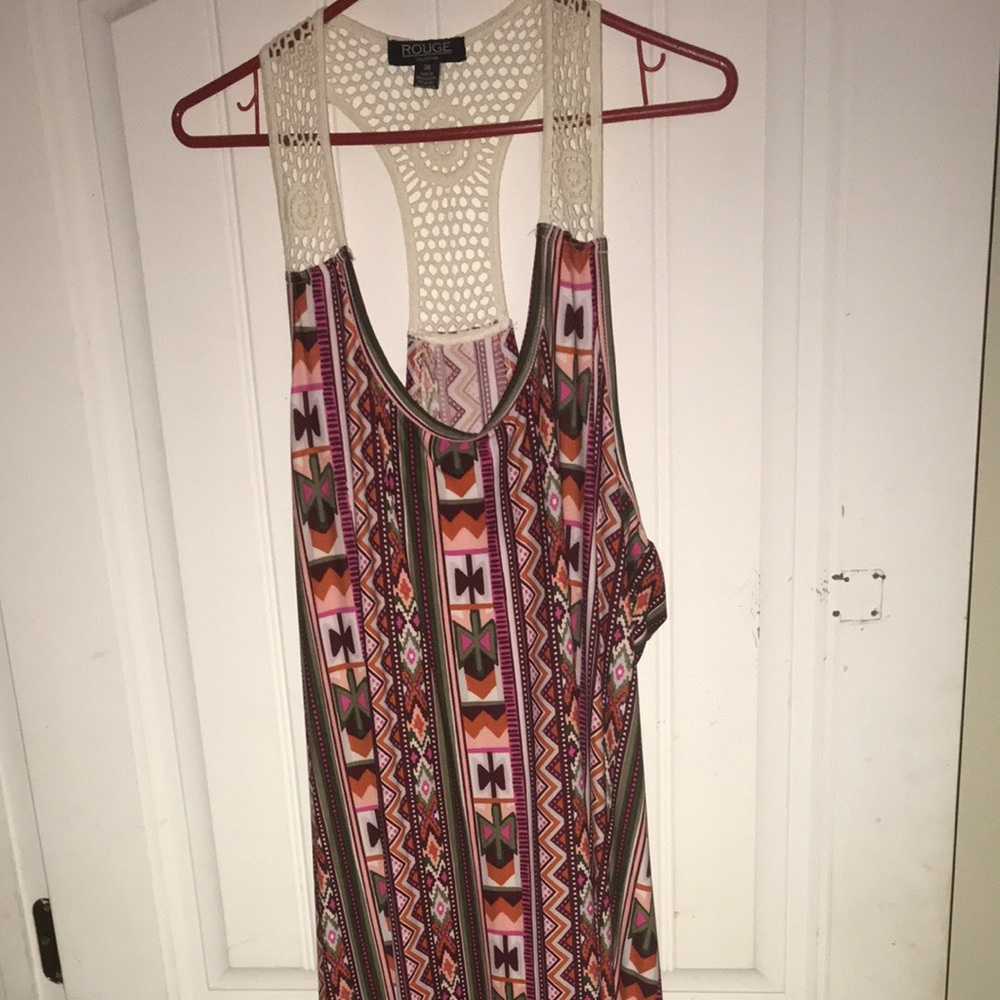 Long printed dress
